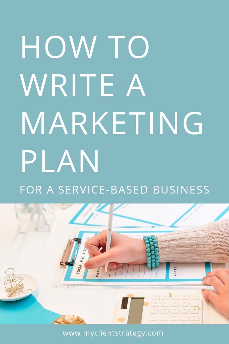 How to write a marketing plan for a service-based business