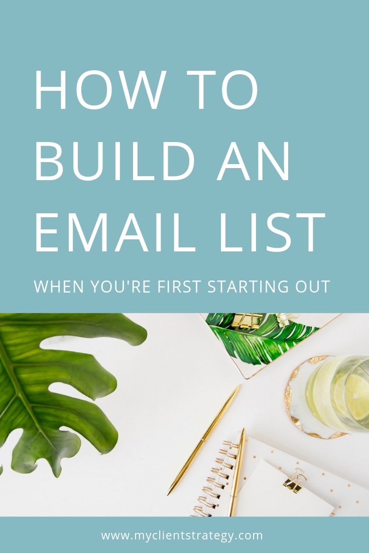 How to build an email list when youre first starting out