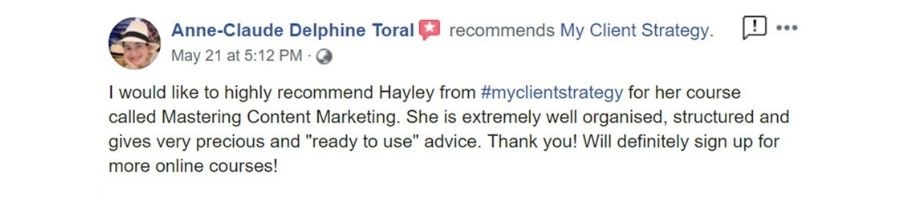 client testimonial content marketing