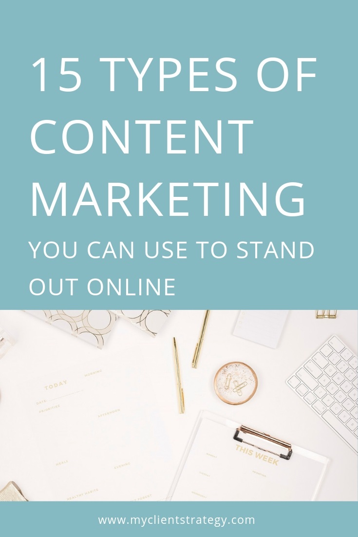 types of content marketing