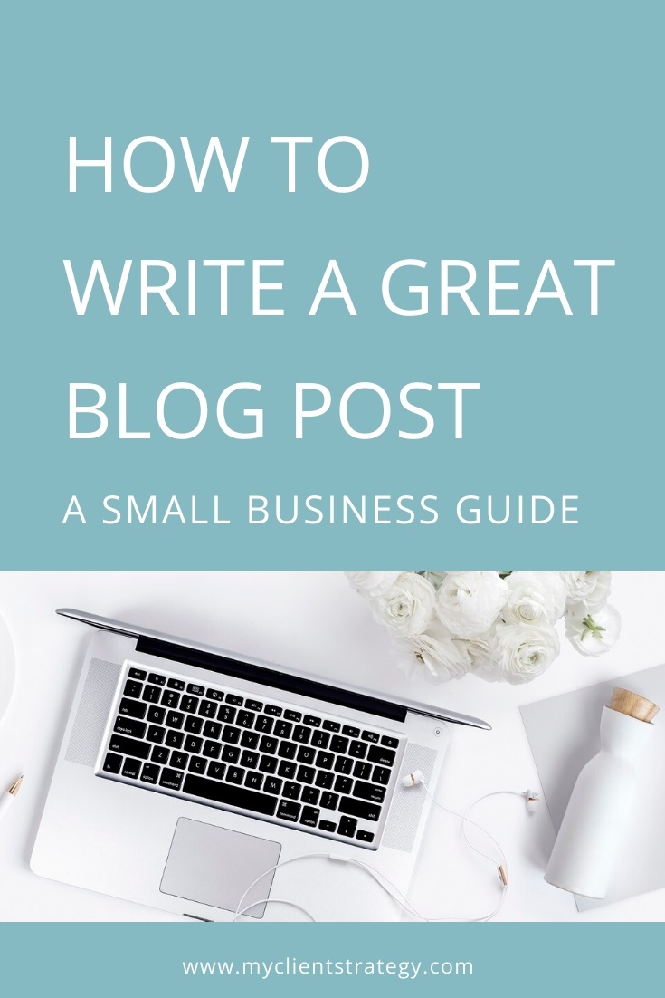 how to write a great blog post for small business