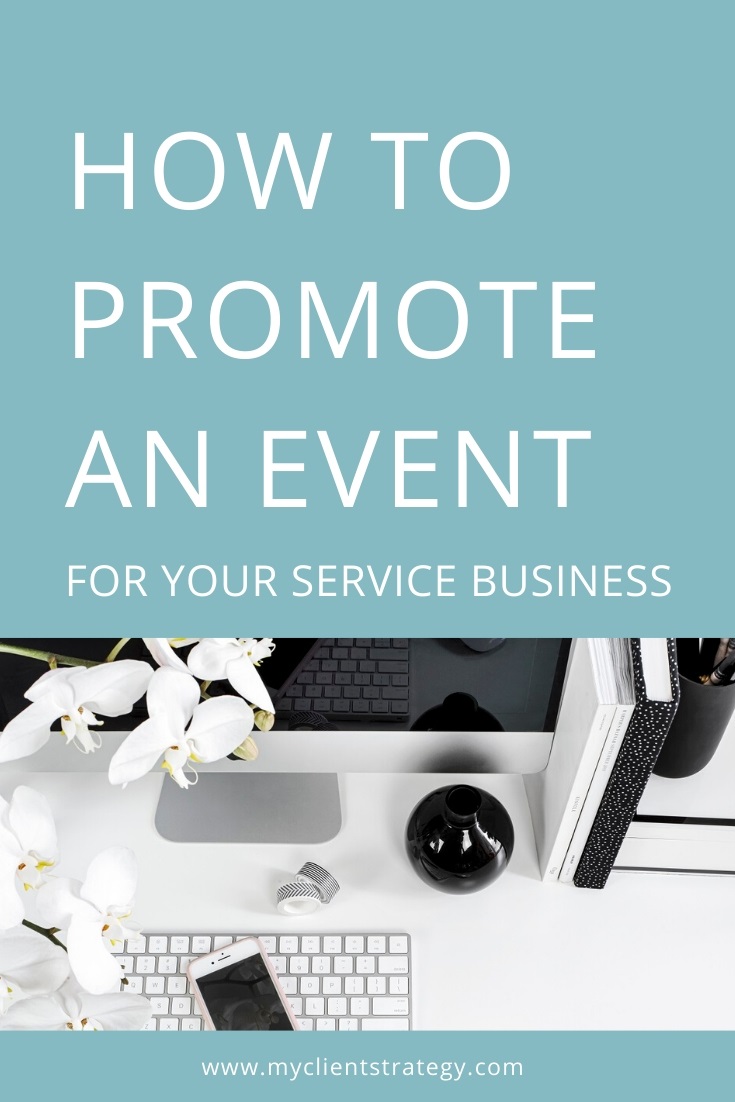 how to promote an event for your service business