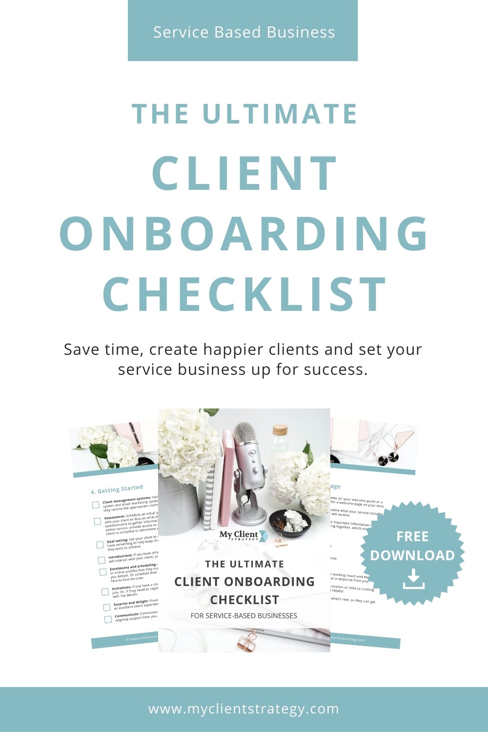 client onboarding checklist for service based small business