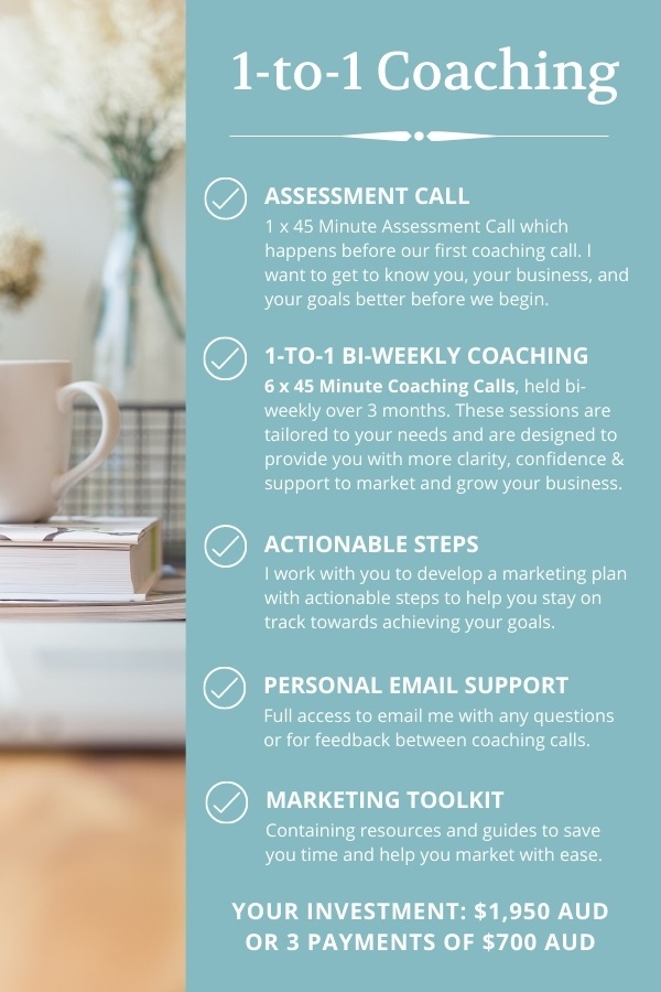 1 to 1 Marketing Coaching