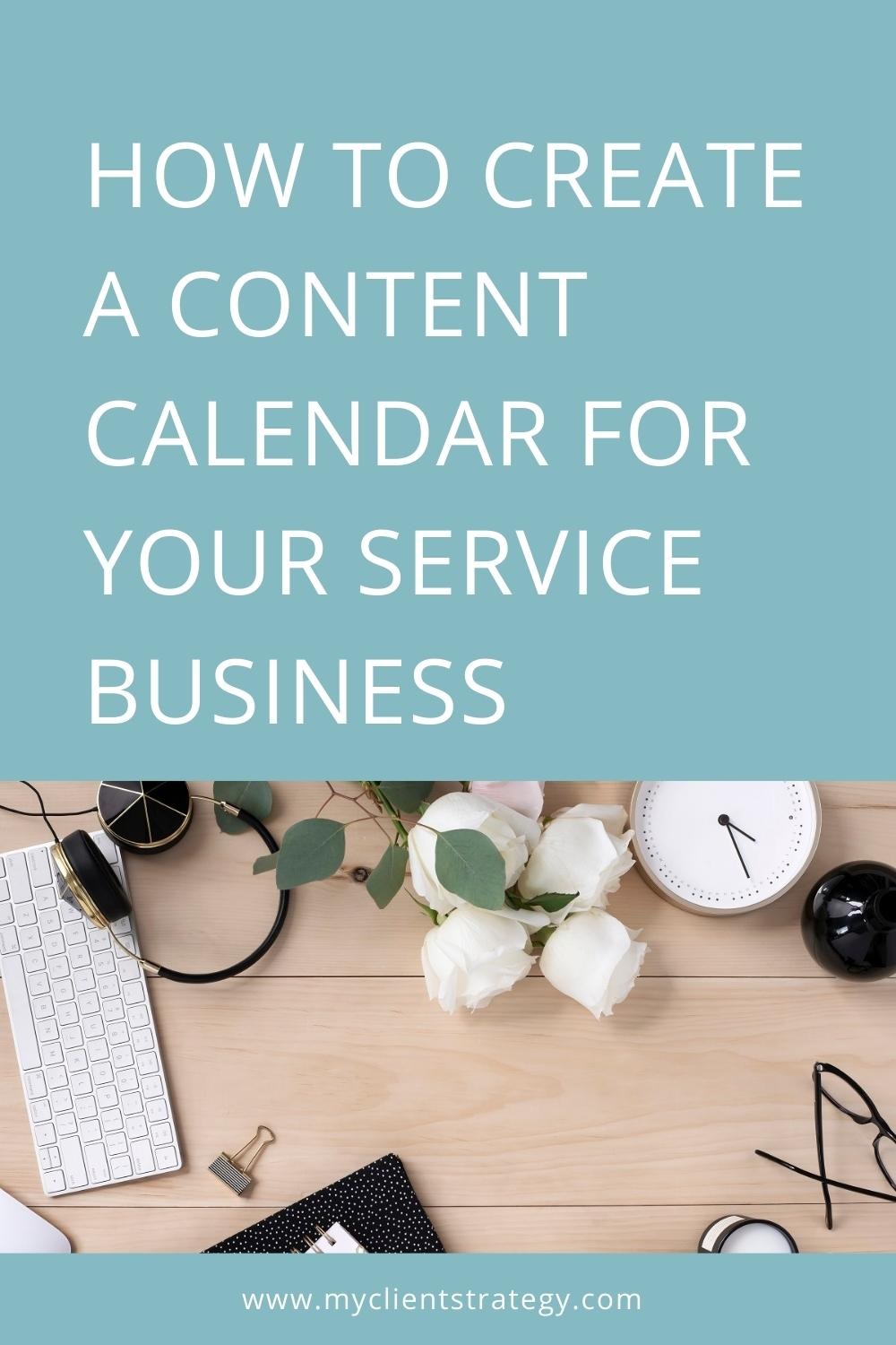 content calendar for your service business