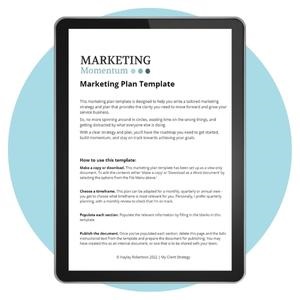 Marketing Plan Template