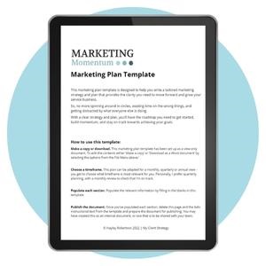 Marketing Plan Template