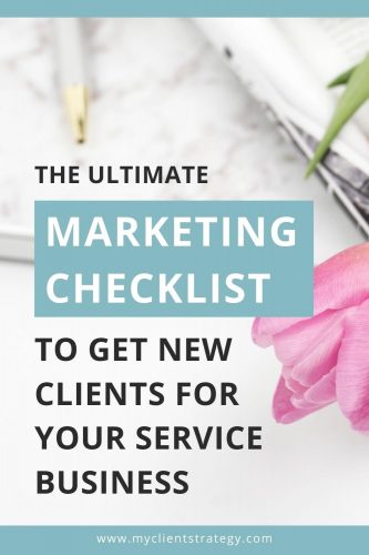 The Ultimate Marketing Checklist to Get New Clients