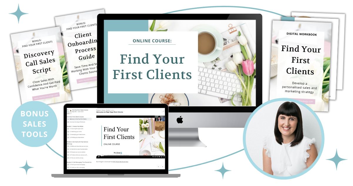 Find Your First Clients Online Course for Service Business Owners